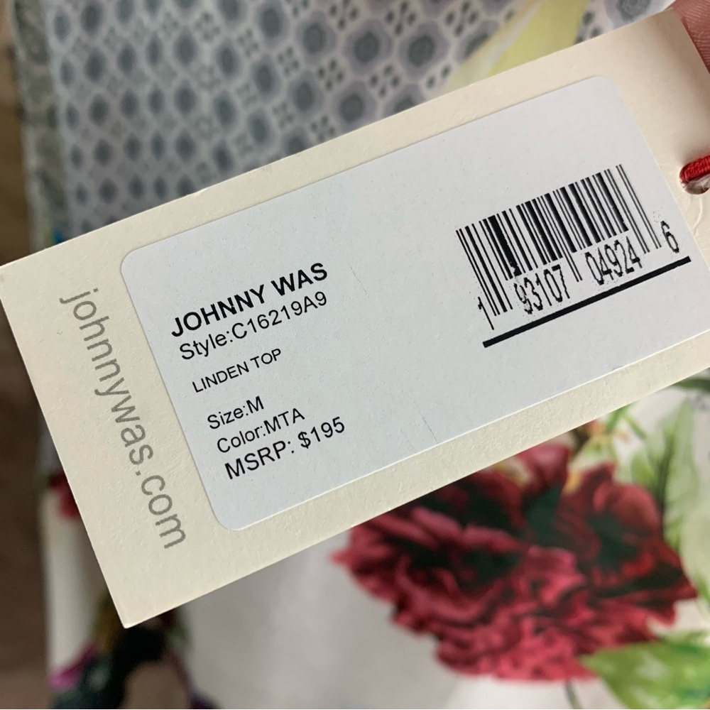 NEW Johnny Was Silky Linden Floral Blouse - Picture 11 of 11